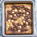 Best of Both World Brookie Bars = Cookie Brownie Bars Recipe