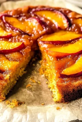 Bourbon Peach Upside-Down Cake