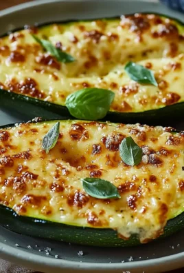Cheesy Garlic Zucchini Steaks
