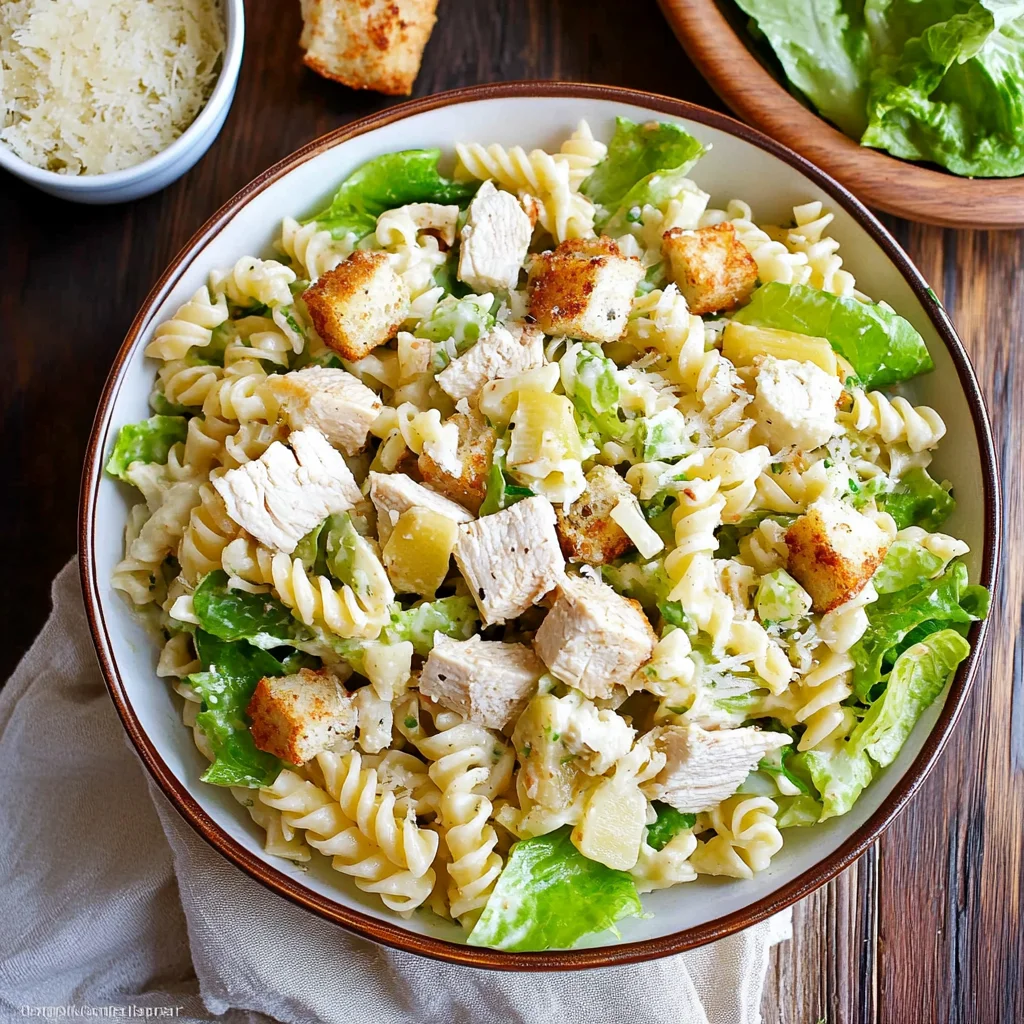 Chicken Caesar Pasta Salad