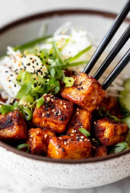 Crispy Gochujang Korean Tofu