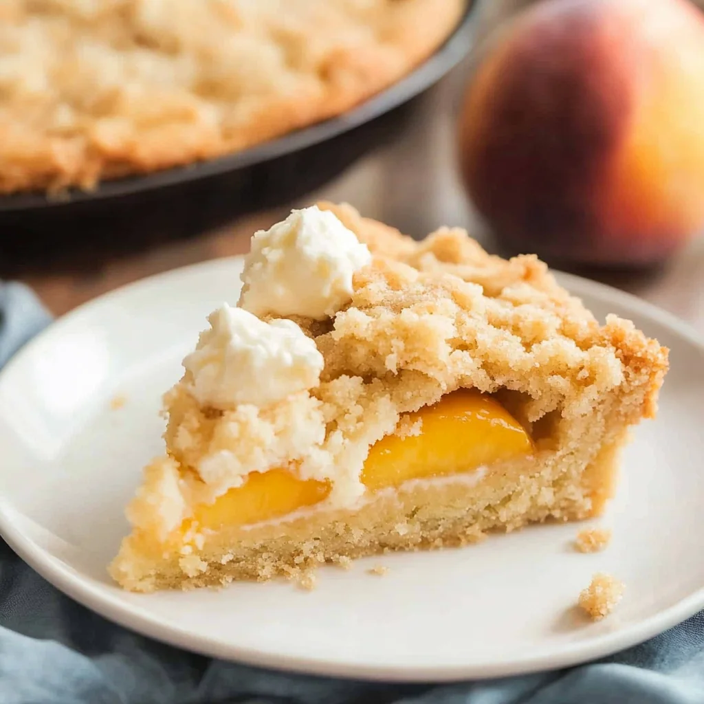 Easy Italian Peach Crumb Cake