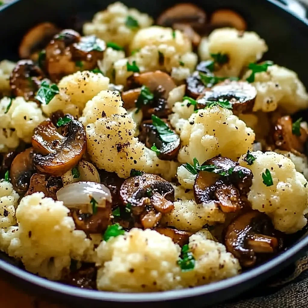 Garlic Cauliflower Mushroom Skillet: Quick & Delicious Dish