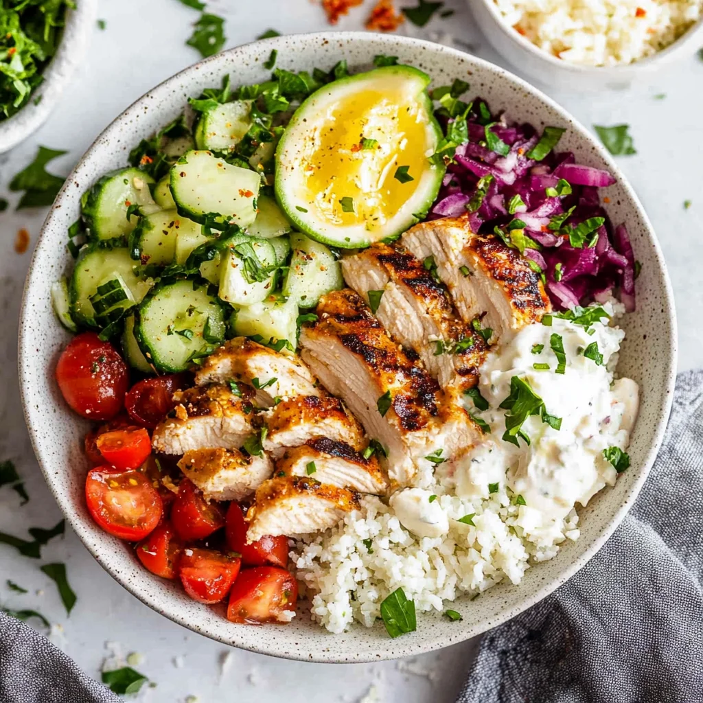 Greek Chicken Bowls