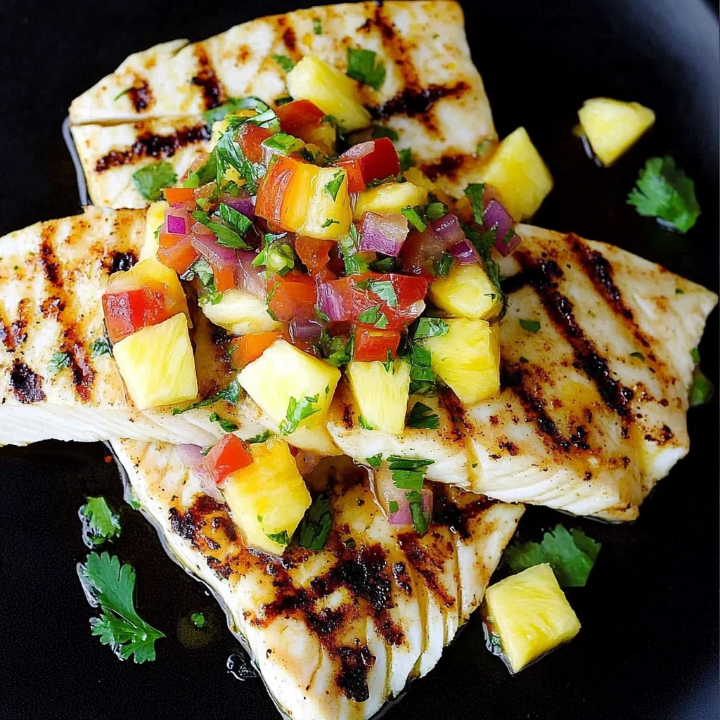Grilled Mahi Mahi with Pineapple Salsa