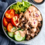 Healthy Burger in a Bowl
