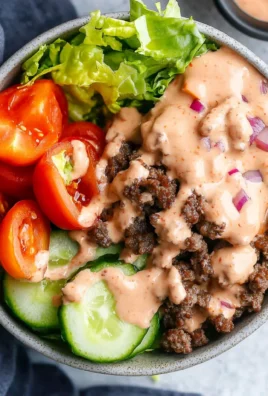 Healthy Burger in a Bowl