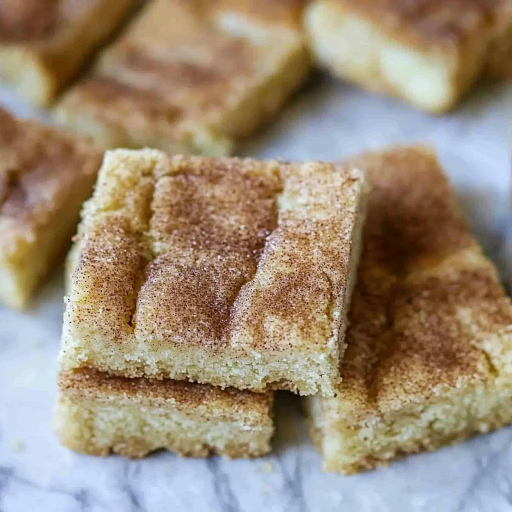 Homemade Snickerdoodle Cookie Bars
