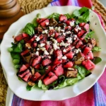 Incredible Watermelon Salad with Balsamic Glaze