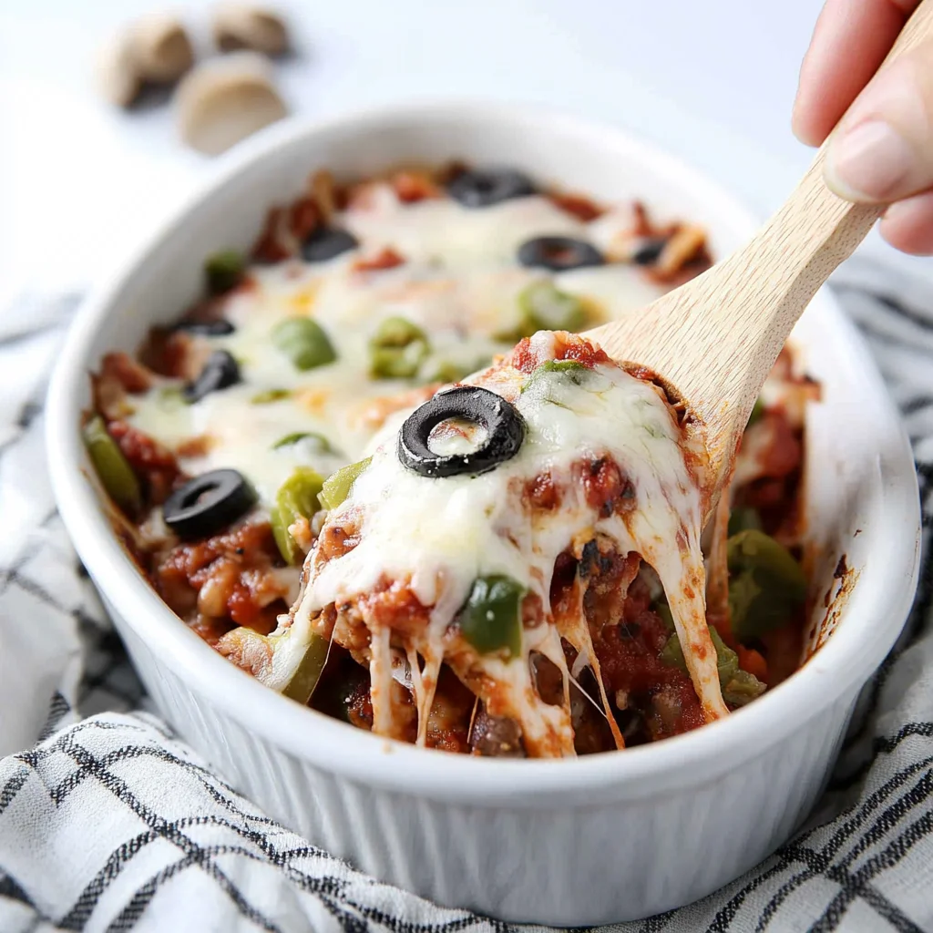 Keto Pizza Casserole Recipe