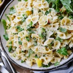 Lemon Basil Parmesan Pasta Salad
