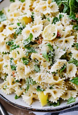 Lemon Basil Parmesan Pasta Salad