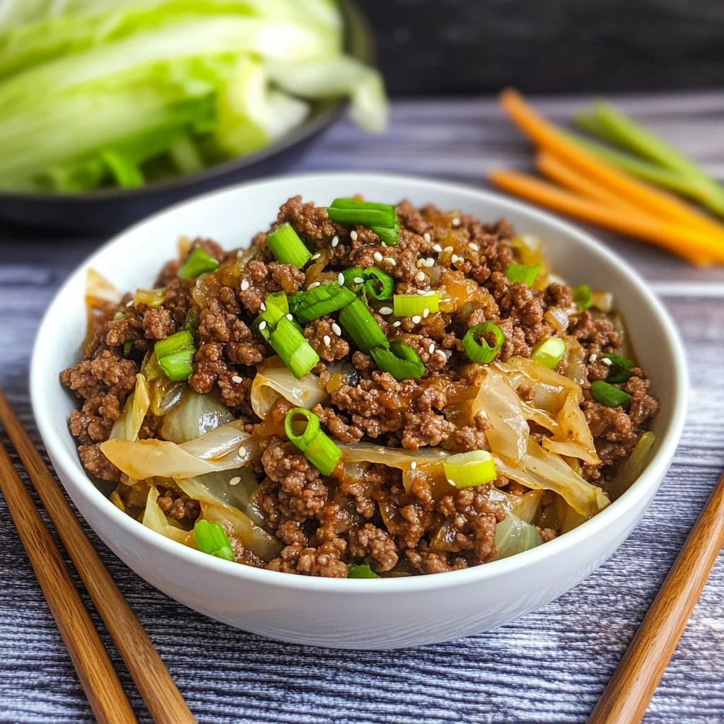 Low-Carb Mongolian Ground Beef and Cabbage: 20-Minute Meal