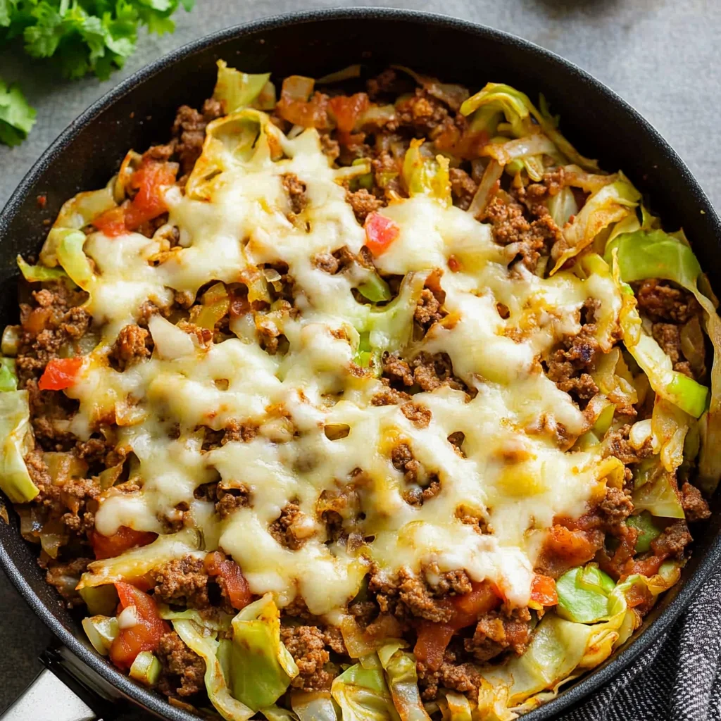 Low Carb Cabbage Taco Skillet (Keto-Friendly)