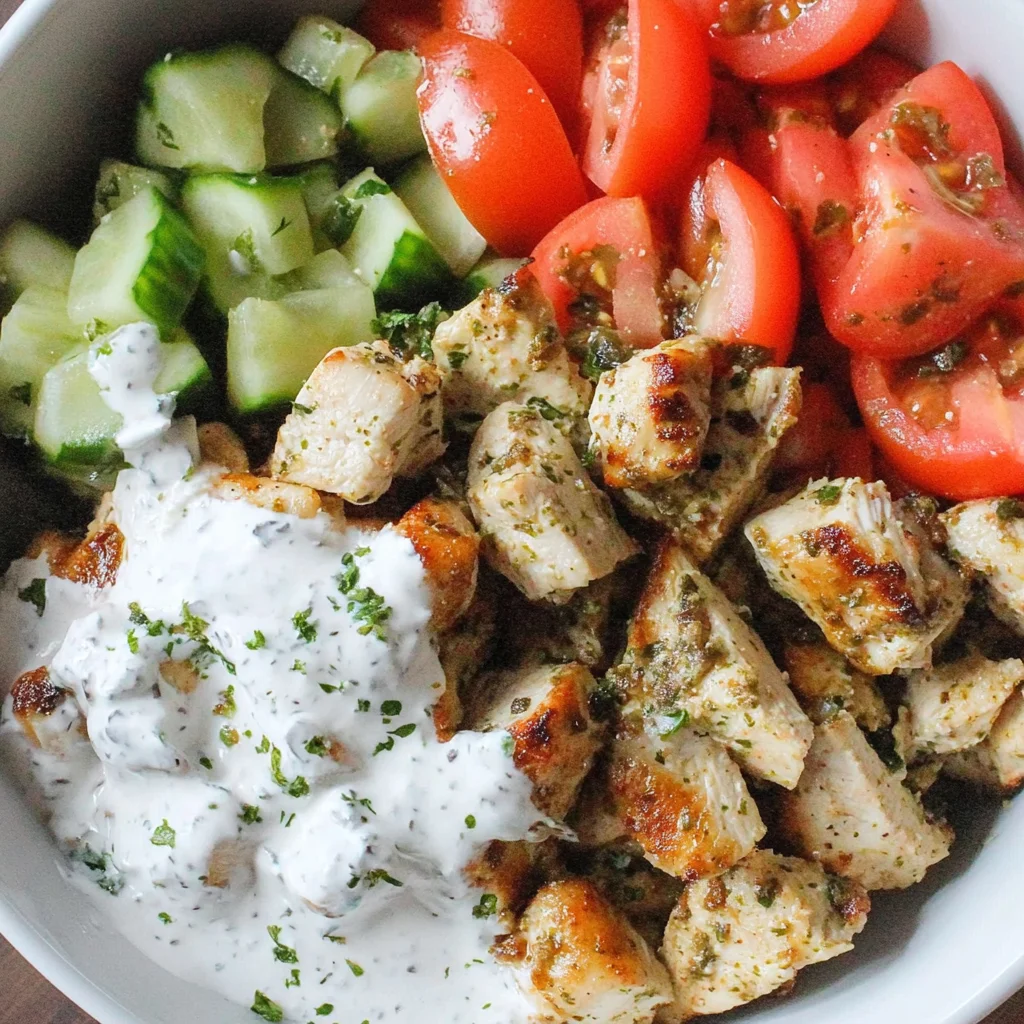 Low Carb Greek Chicken Bowls