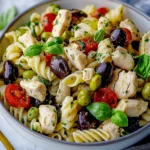 Mediterranean Chicken Pasta Salad