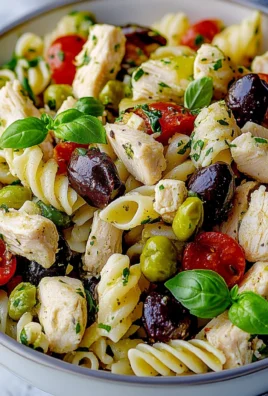 Mediterranean Chicken Pasta Salad