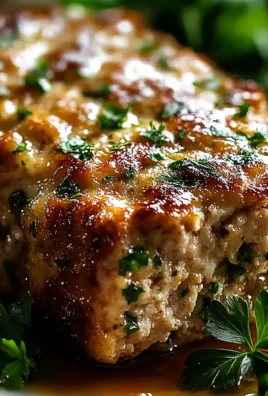 Melt-in-Your-Mouth Garlic Parmesan Chicken Meatloaf