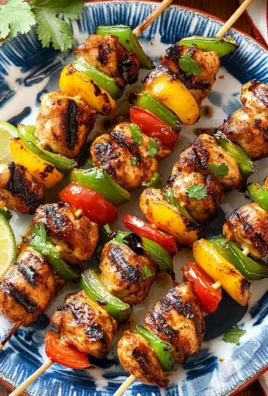 Mexican Barbecue Chicken Skewers