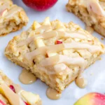 Moist Apple Scones with Maple Glaze