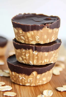 No Bake Peanut Butter Oat Cups