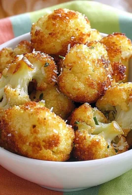 Parmesan Cauliflower Bites - Just 5 Ingredients