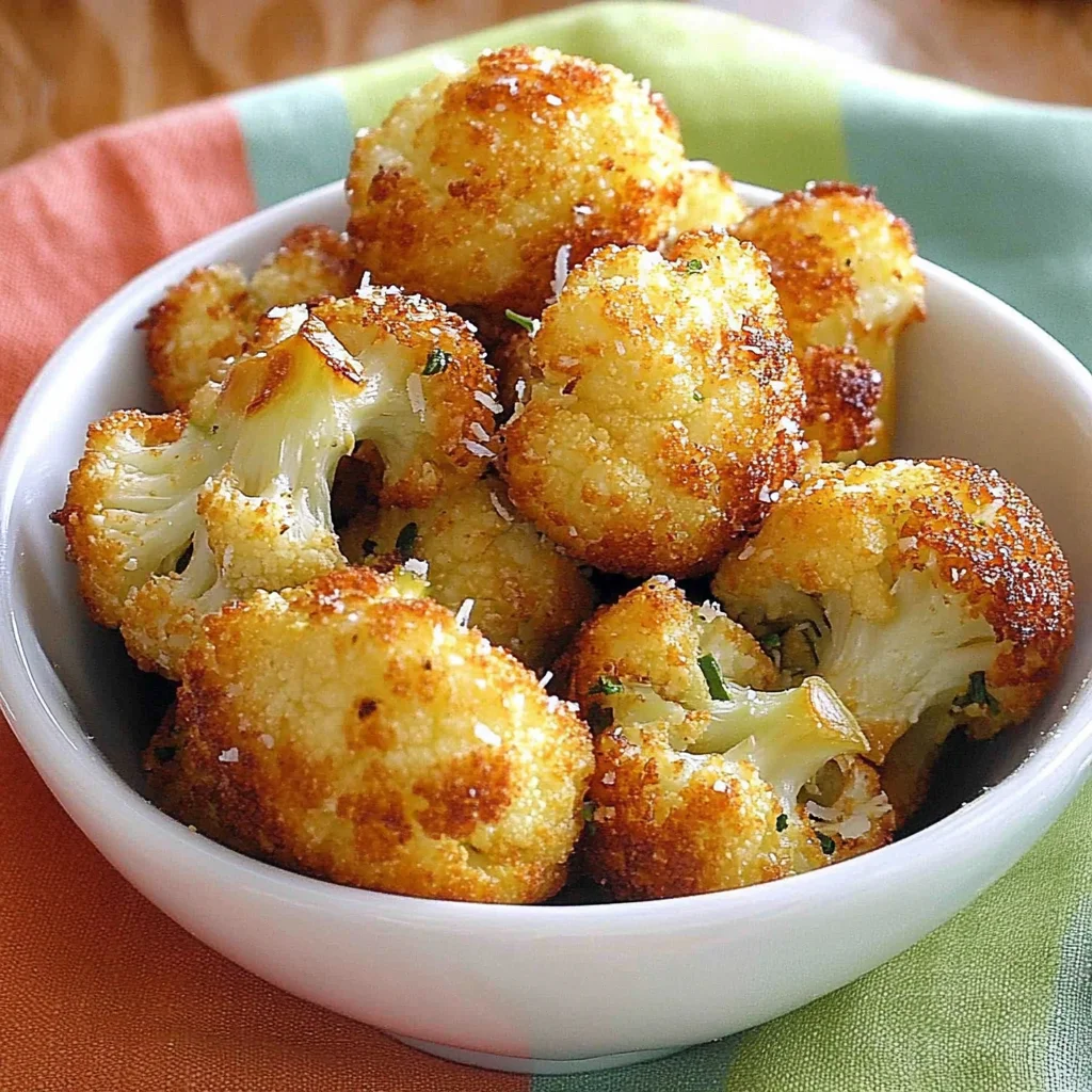 Parmesan Cauliflower Bites - Just 5 Ingredients