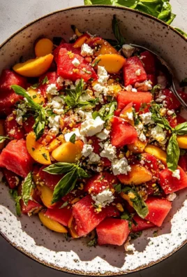 Peach Watermelon Salad Recipe