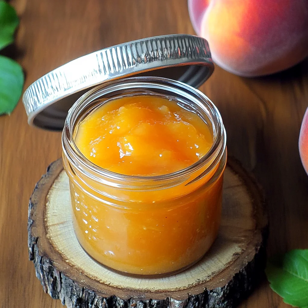 Small Batch Vanilla Peach Jam