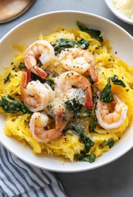 Spaghetti Squash Shrimp Scampi