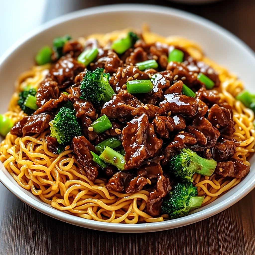 Sticky Beef Noodles