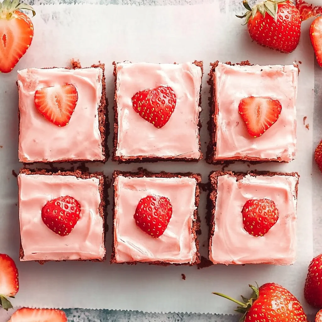 Strawberry Brownies Recipe