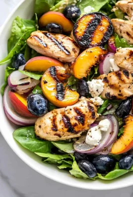 The Ultimate Grilled Peach Chicken Salad