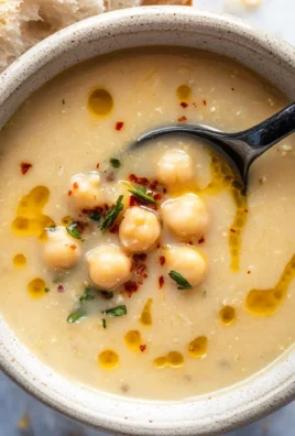 Vegan Garlic Chickpea Soup
