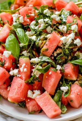 Watermelon Basil Salad