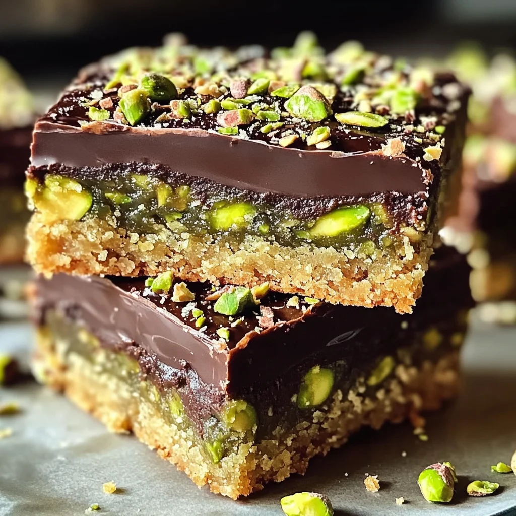 Brown Butter Dubai Pistachio Chocolate Chip Cookie Bars 🍪