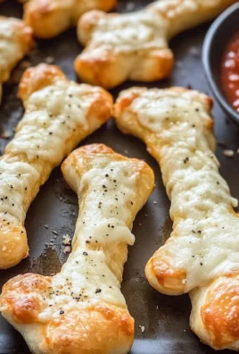 Cheesy Halloween Breadstick Bones