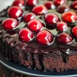 Chocolate Cherry Upside Down Cake