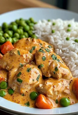 Creamy Paprika Chicken with Rice & Buttered Veggies
