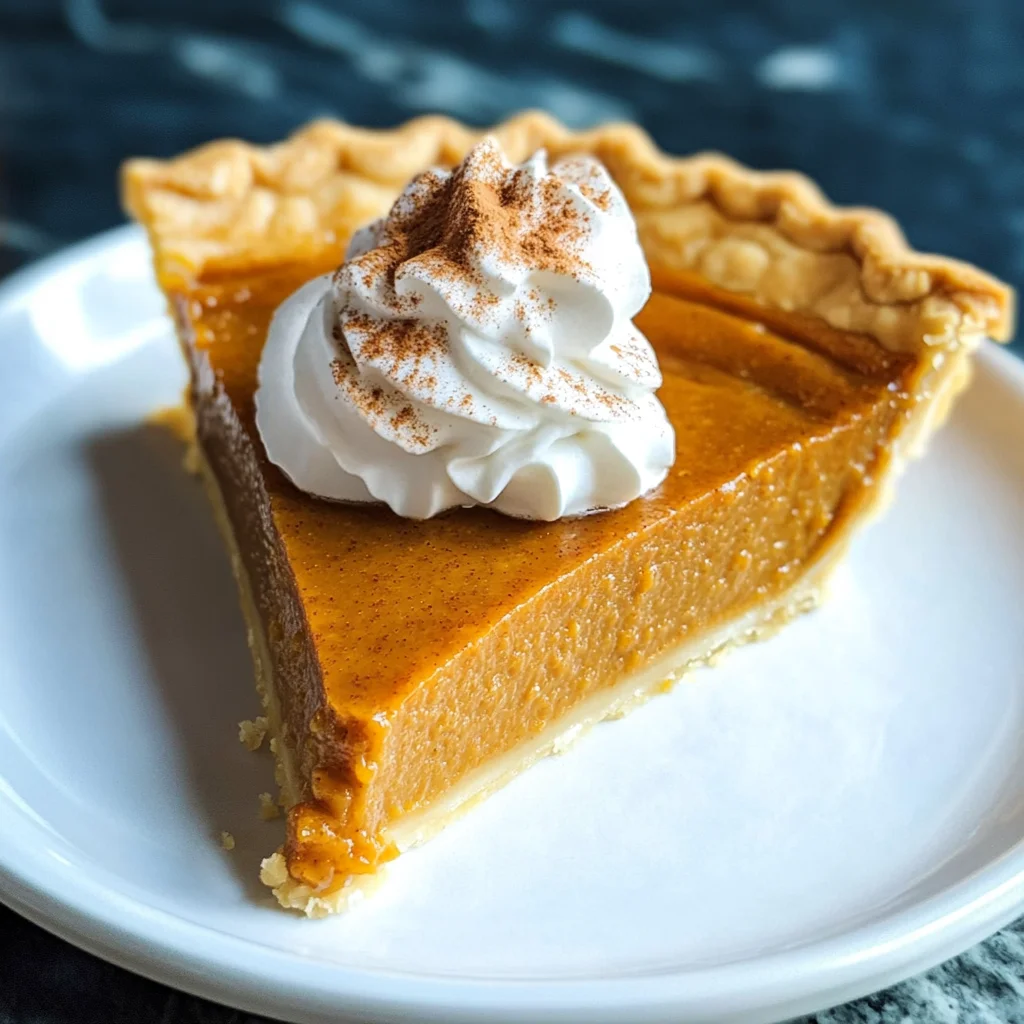 Easy Pumpkin Pie
