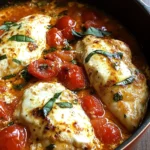 Garlic Tomato Chicken with Mozzarella