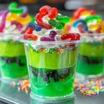 Gummy Worm Jello Cups Recipe