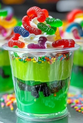 Gummy Worm Jello Cups Recipe