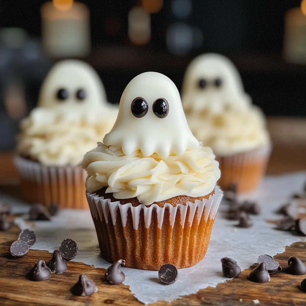 Halloween Cupcakes: Ghost Cupcakes