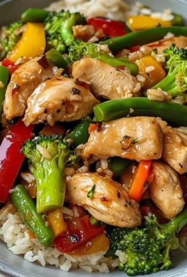 Healthy Chicken and Veggie Stir-Fry with Mixed Rice