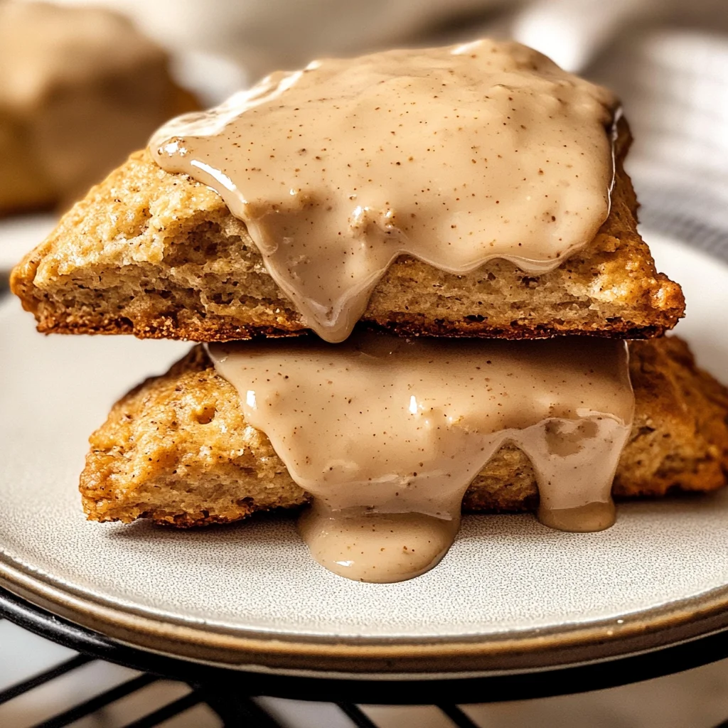 Homemade Chai Scones with Maple Chai Glaze