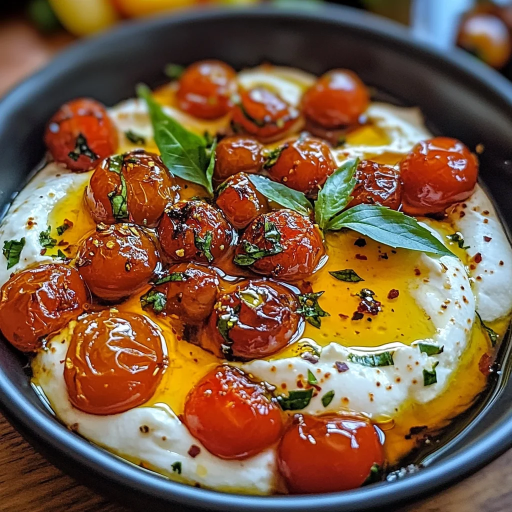 Hot Honey Tomato Burrata Dip