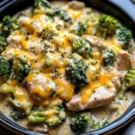 Irresistible Crockpot Creamy Broccoli Cheddar Chicken Delight