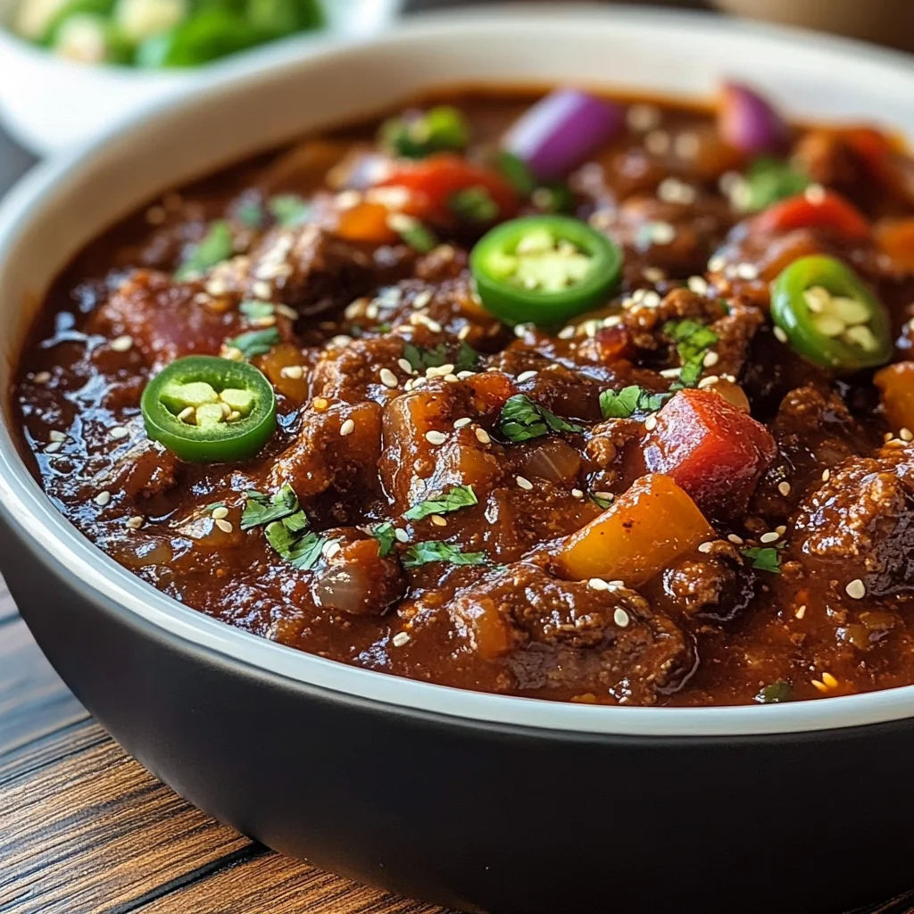 Korean Chile Con Carne