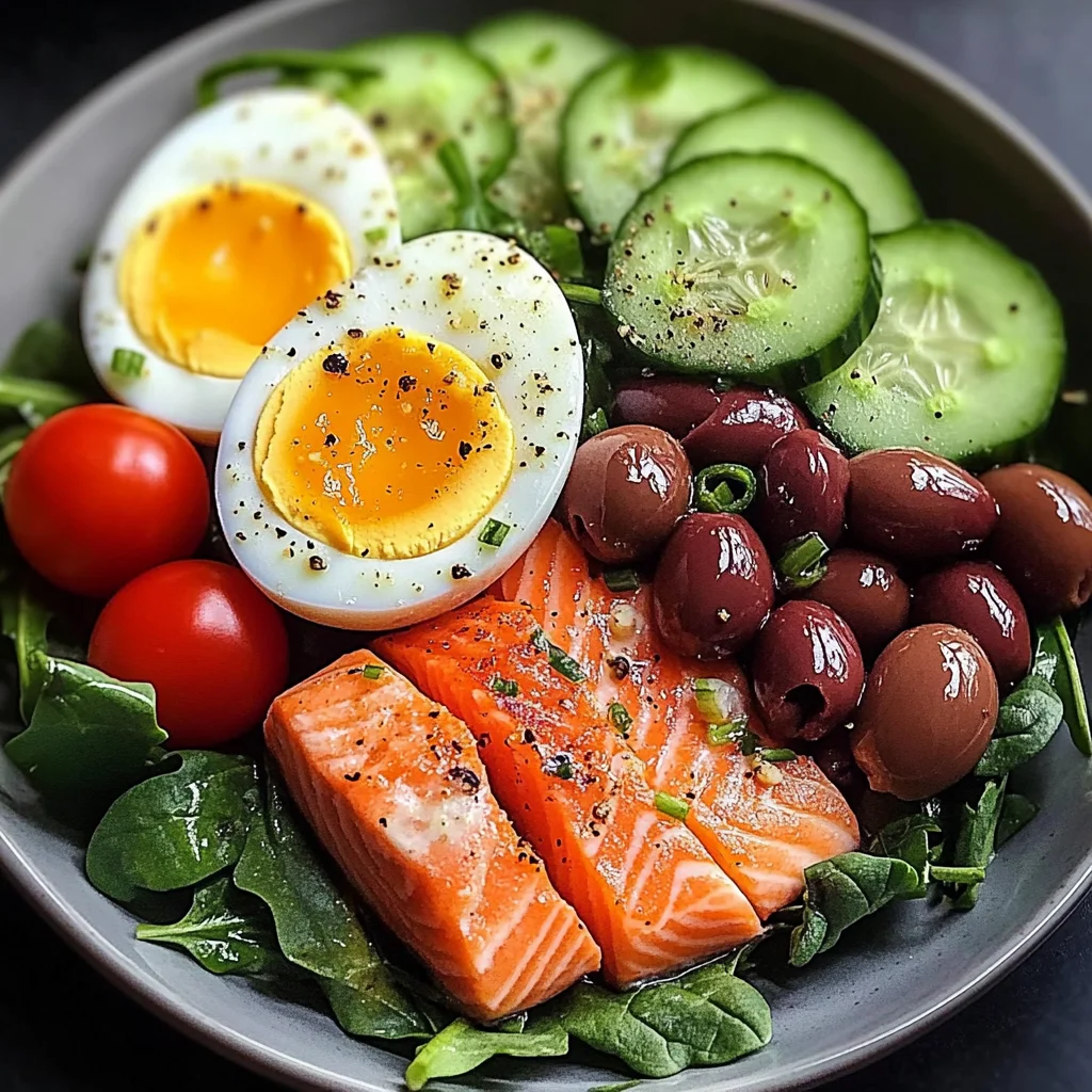 Omega Power Plate with Salmon & Avocado
